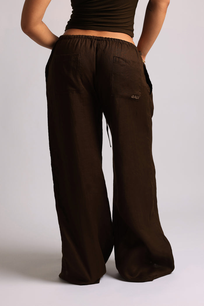 Heritage Linen Pants - Cocoa