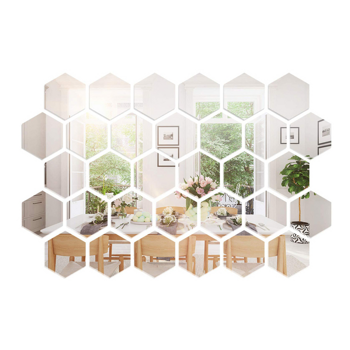 Hexagonal StickyS mirror (12 Pieces)