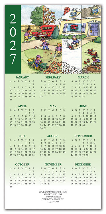 HHZ7415 - N7415 This New House Contractor & Builder Calendar Card