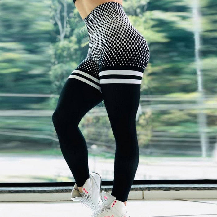 High waisted leggings with print