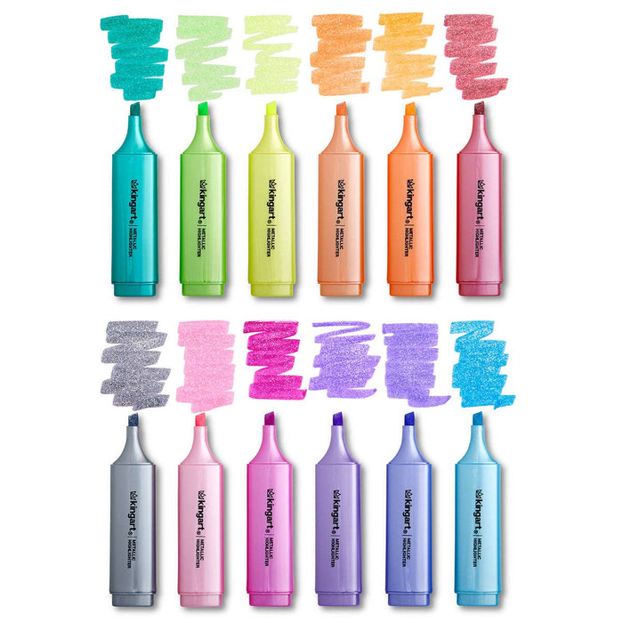 Highlighters - 12 Metallic Colors