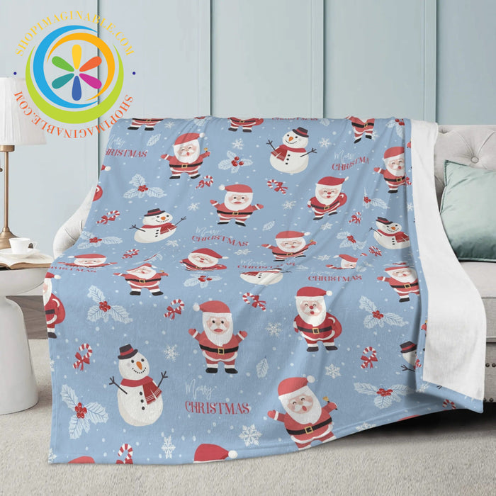 Holiday Santa Soft Premium Fleece Blanket