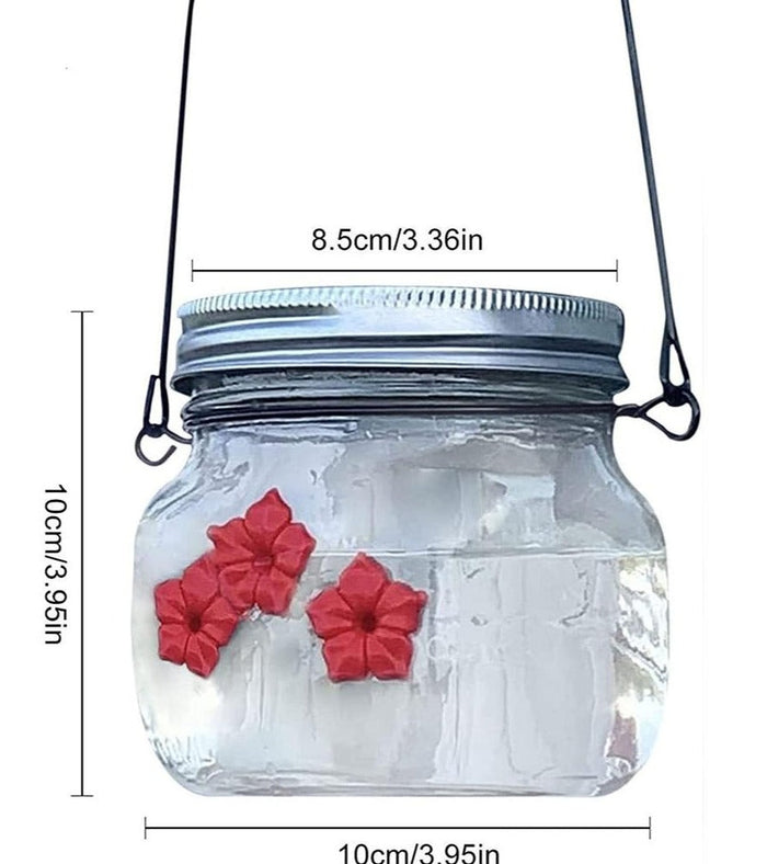 Hummingbird feeder with portal flower