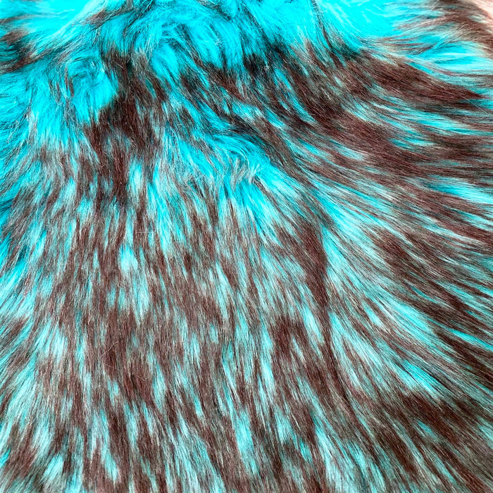 Husky Print Long Pile Shaggy Faux Fur Fabric - Fashion Fabrics LLC