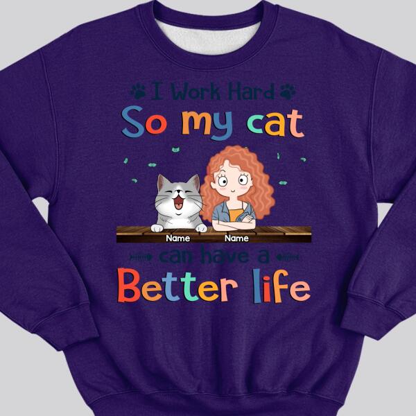 Sweatshirt (Light Color) / Purple / S