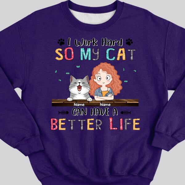 Sweatshirt (Light Color) / Purple / S