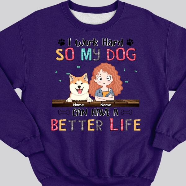 Sweatshirt (Light Color) / Purple / S