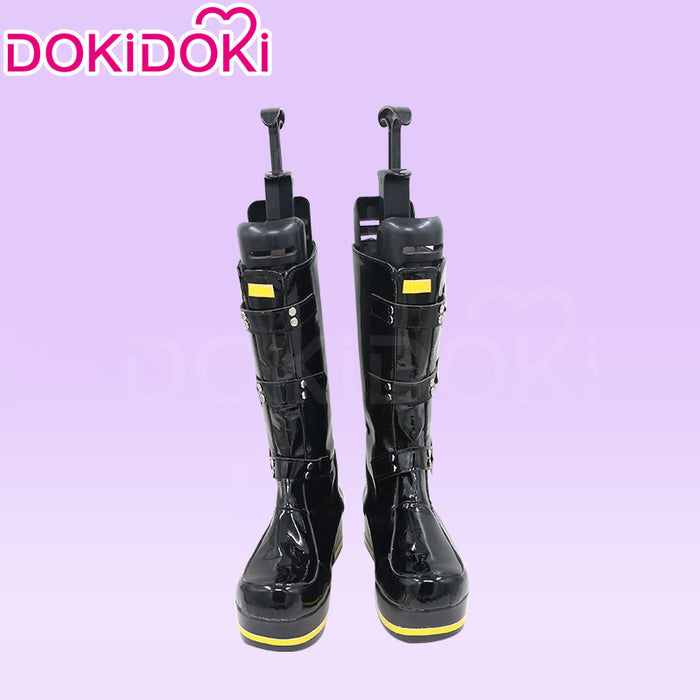 【In Stock】DokiDoki Cosplay Girls Black Boots Shoes