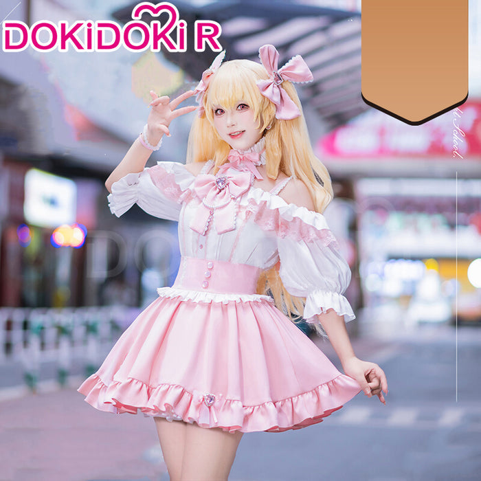 【IN STOCK】DokiDoki-R Anime Aikatsu! Idol Activity Cosplay Hoshimiya Ichigo Cosplay Doujin Jirai Kei