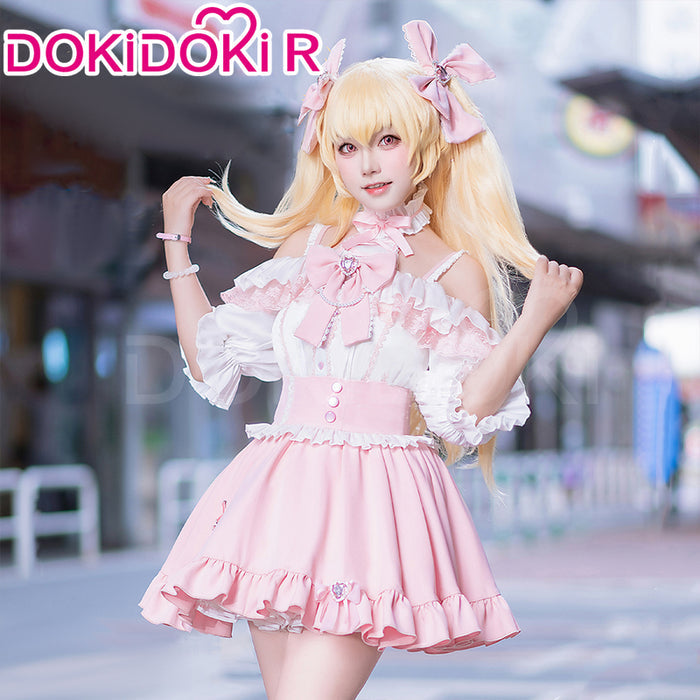 【IN STOCK】DokiDoki-R Anime Aikatsu! Idol Activity Cosplay Hoshimiya Ichigo Cosplay Doujin Jirai Kei
