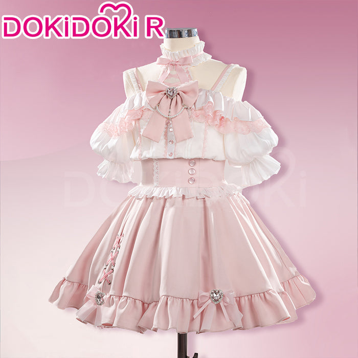 【IN STOCK】DokiDoki-R Anime Aikatsu! Idol Activity Cosplay Hoshimiya Ichigo Cosplay Doujin Jirai Kei