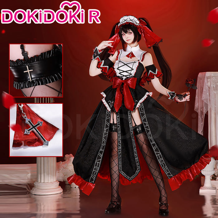 【in Stock】DokiDoki-R Anime Date A Live Cosplay Kurumi Tokisaki Costume Ratziel Rasiel