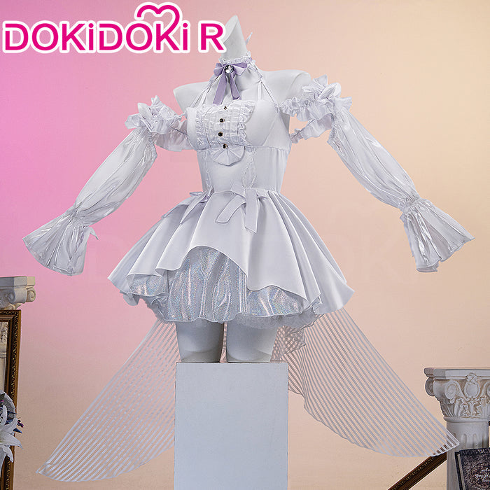 【In Stock】DokiDoki-R Game Cosplay White Dress Costume