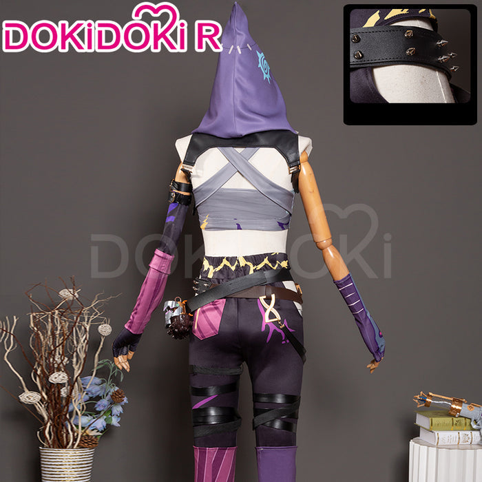 【In Stock】【Size S-2XL】DokiDoki-R Game Cosplay Costume Jinxx  Sleeveless / Tattoo Sticker