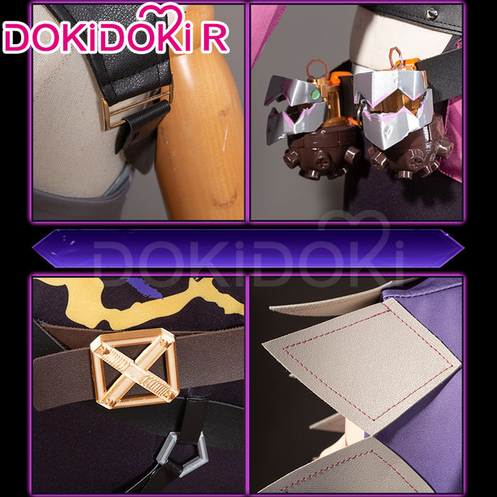 【In Stock】【Size S-2XL】DokiDoki-R Game Cosplay Costume Jinxx  Sleeveless / Tattoo Sticker