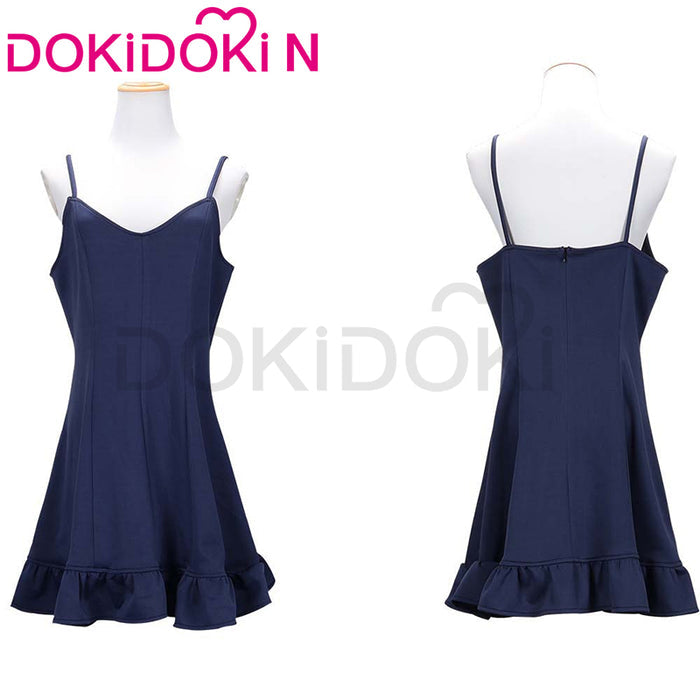 【In Stock】【Size S-3XL】DokiDoki-N Anime Cosplay Costume Blue Dress Swimsuit