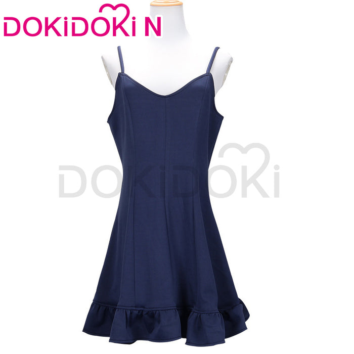 【In Stock】【Size S-3XL】DokiDoki-N Anime Cosplay Costume Blue Dress Swimsuit