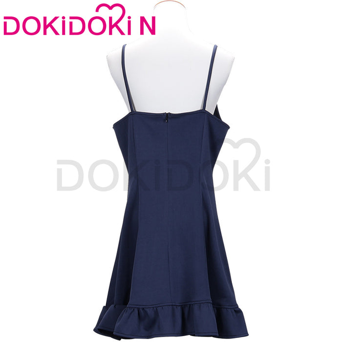 【In Stock】【Size S-3XL】DokiDoki-N Anime Cosplay Costume Blue Dress Swimsuit