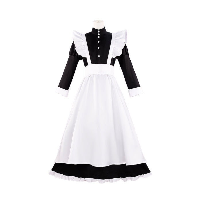 【IN STOCK】【Size S-3XL】DokiDoki-R Butler / Maid Male Female Costume Black White