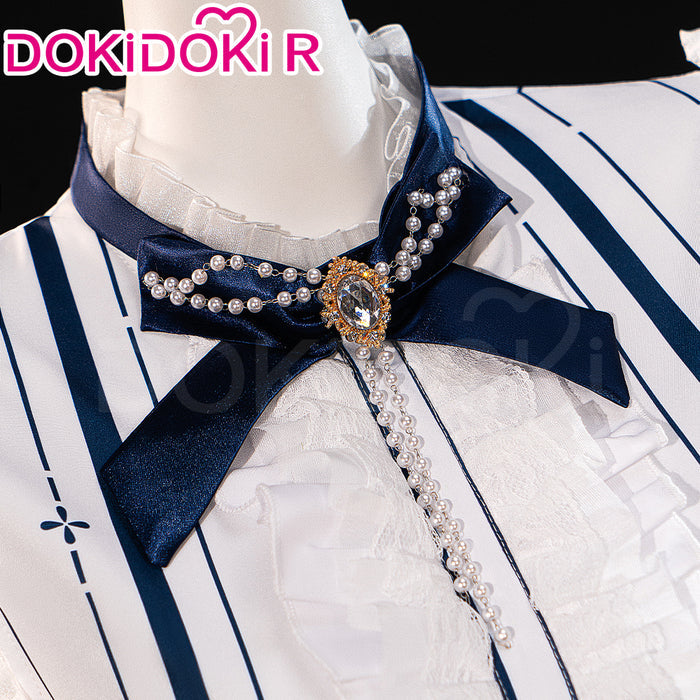 【IN STOCK】【Size S-3XL】DokiDoki-R Game Infinity Nikki Cosplay Nikki Costume Blue Dress Floral Memory