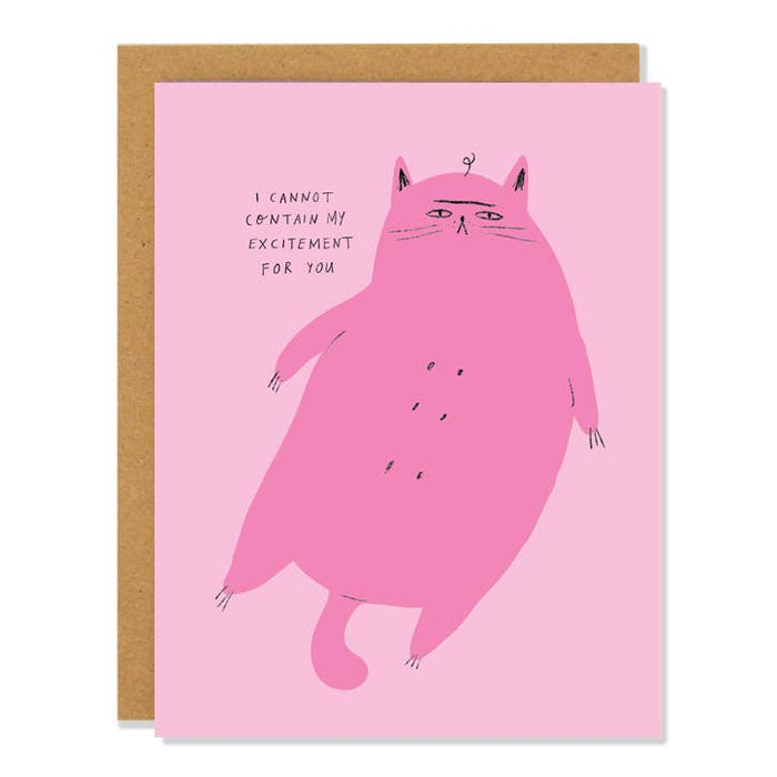 Indifferent Kitty - Cannot Contain My Excitement Cat