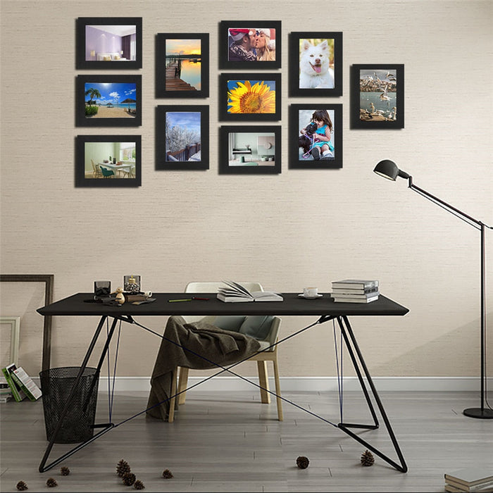Interchangeable photo frame set