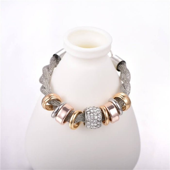 Intertwined Ring Accent Bracelet