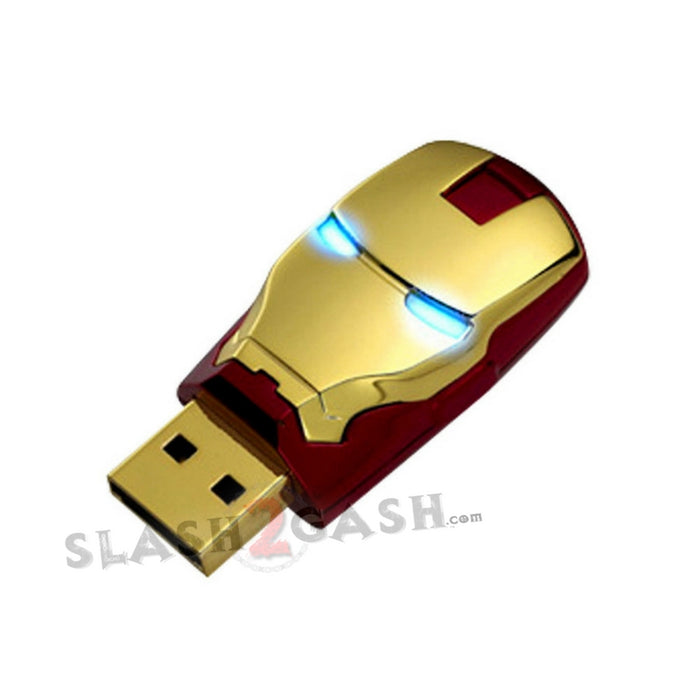 Iron Man USB Flash Drive 2.0 w/ LED Light-up Eyes 16gb Memory Stick Pendrive