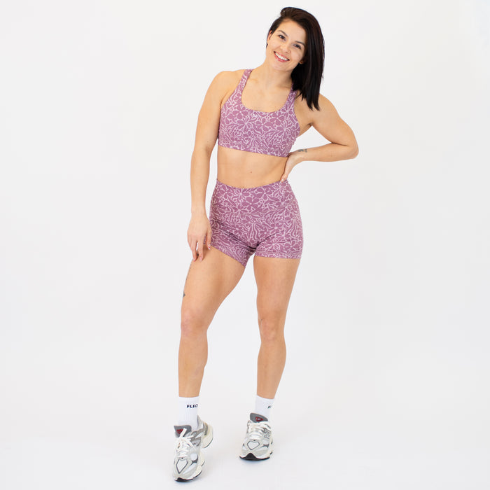 Mauve Petal Isla Sports Bra - Medium Support by FLEO - 3