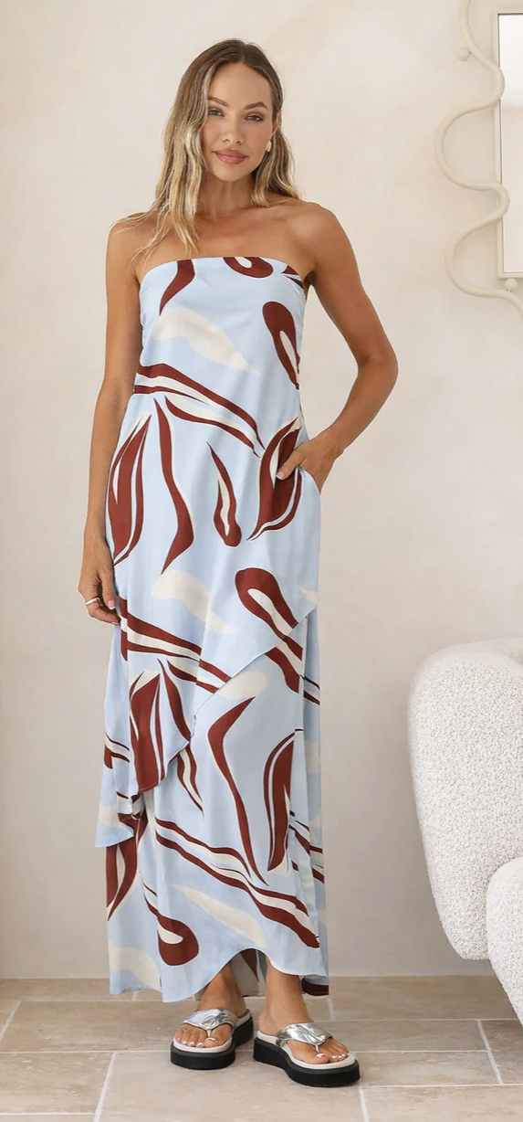 Jatea The Label Strapless Dress