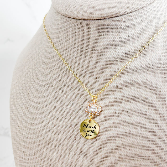 Jehovah is With You Gold Necklace