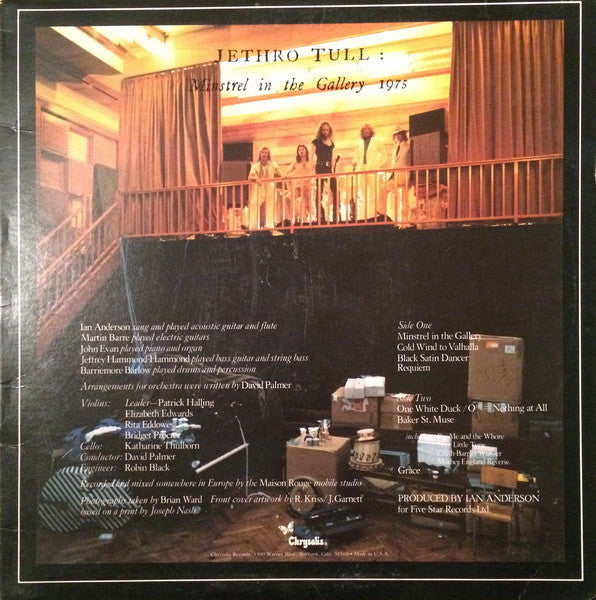Jethro Tull - Minstrel In The Gallery (LP) [US] 1st (Very Good Plus (VG+))