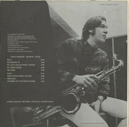 John Klemmer - Blowin' Gold (LP) [US] 1st (Very Good Plus (VG+))