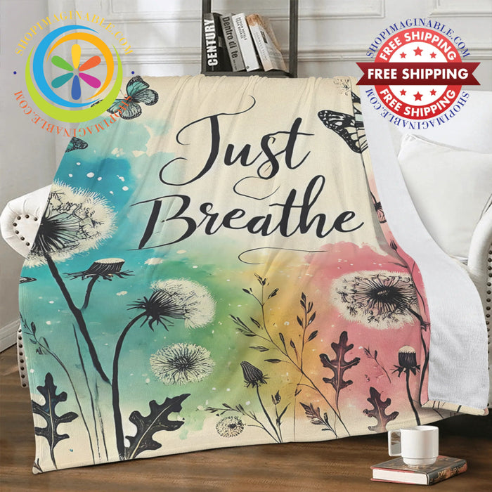 Just Breathe Premium Fleece Blanket