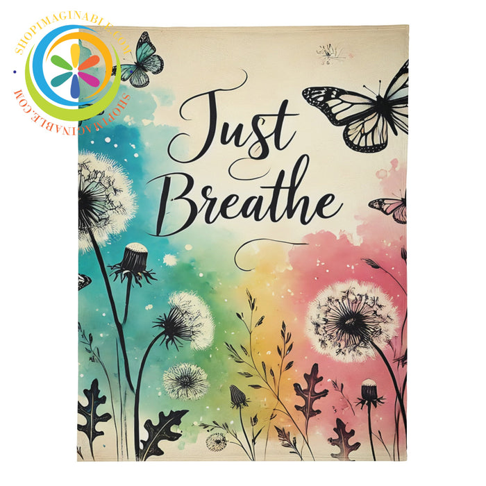 Just Breathe Premium Fleece Blanket