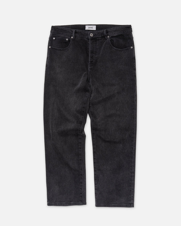Black straight leg jeans – KREW K-Straight
