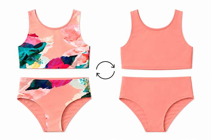Kids Reversible Gea Tankini Set
