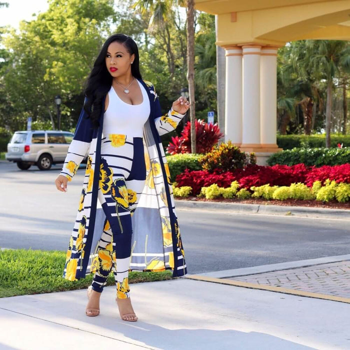 Kimono cardigan set