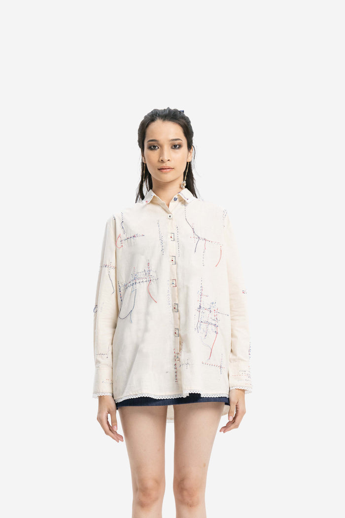 "Kriti" - Woman's Long Sleeve Shirt