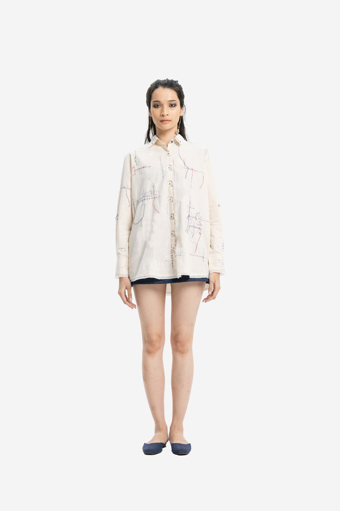 "Kriti" - Woman's Long Sleeve Shirt