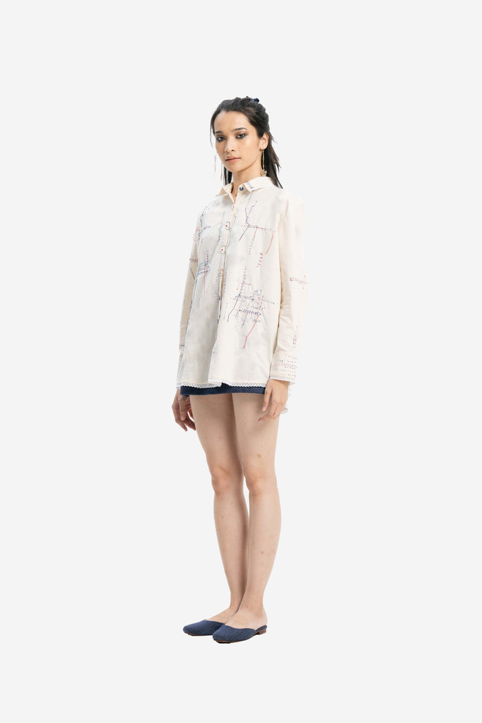 "Kriti" - Woman's Long Sleeve Shirt