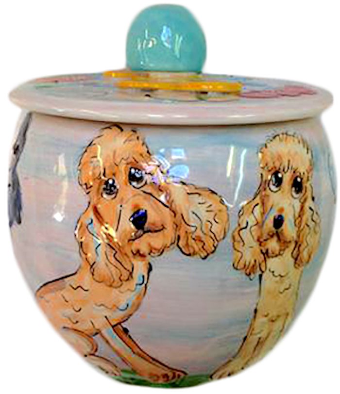 Treat Jar personalized with custom Labradoodle