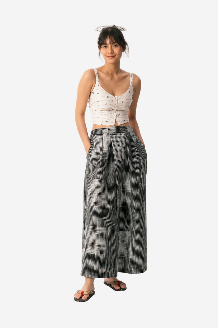 "Lapis" - Two Buttons Maxi Pants