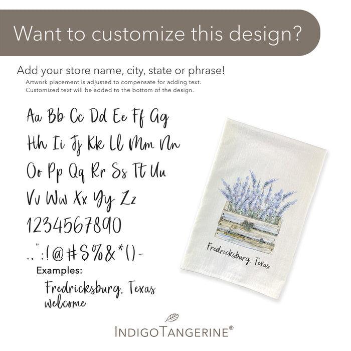 Lavender Basket - Customizable Canvas Tote Bag