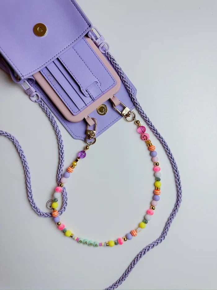 the caep lavender crossbody cell phone accessory chain strap iphone android