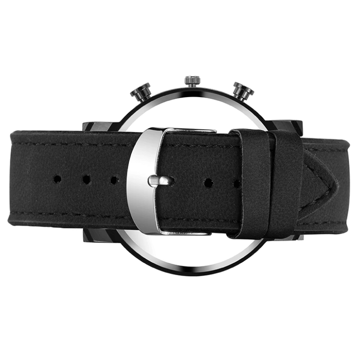 Leather Sports Chrono Watch