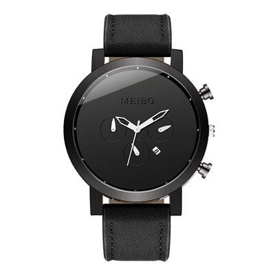 Leather Sports Chrono Watch
