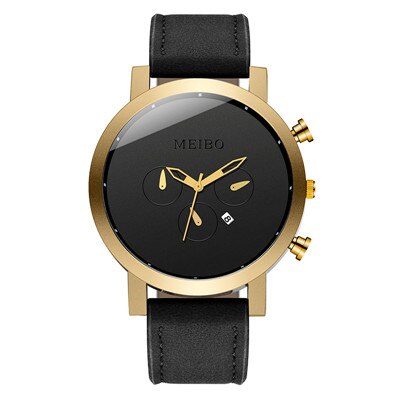 Leather Sports Chrono Watch