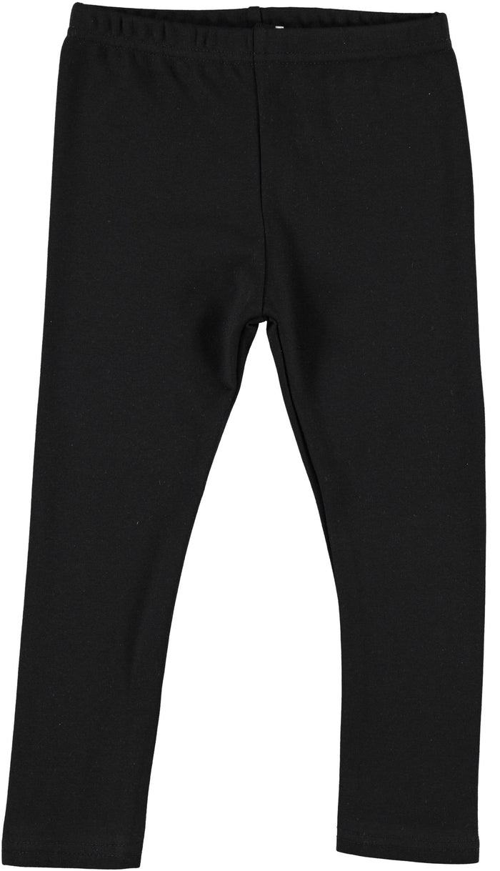 leggings ponti short - black