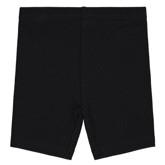 leggings ribbed short - black